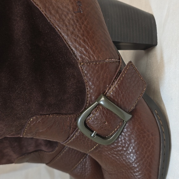 BOC Born Mid Slouchy Pull ON Brown Leather Size 9.5 Womens - Picture 5 of 14
